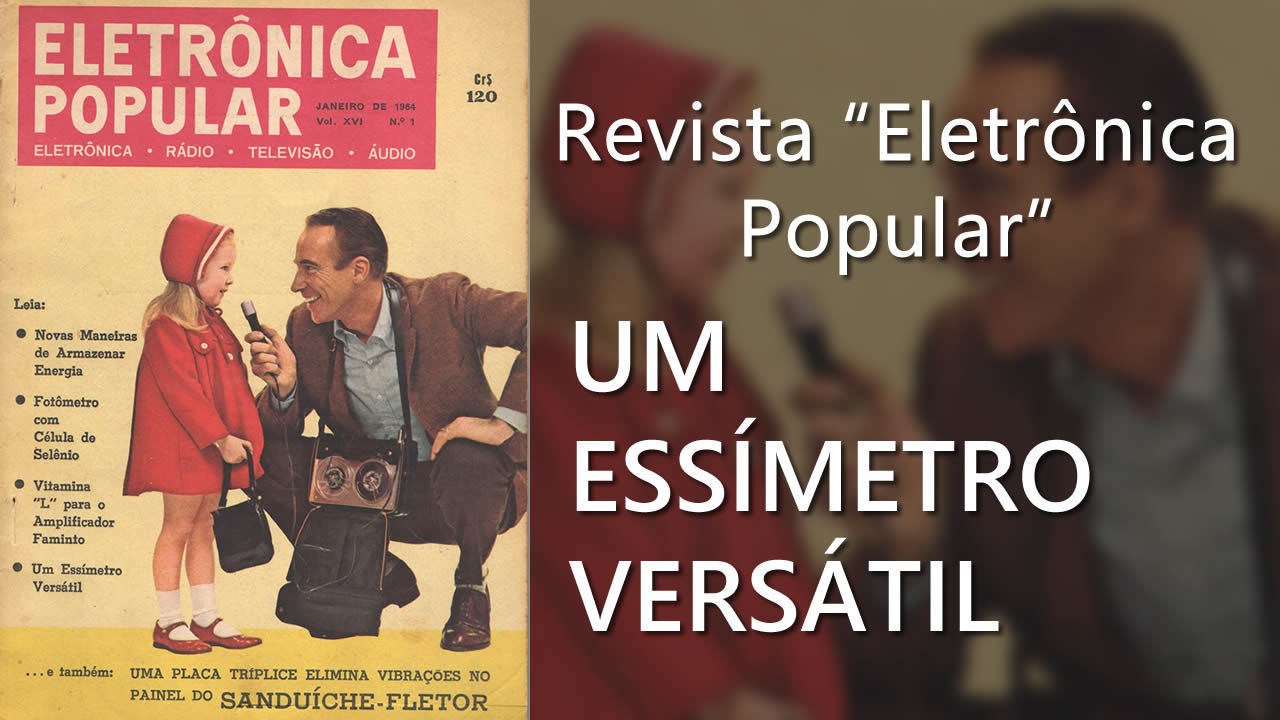 Essímetro versátil (S Meter) Revista Eletrônica Popular.